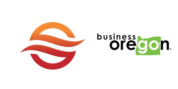 Skip Tech and Business Oregon logos